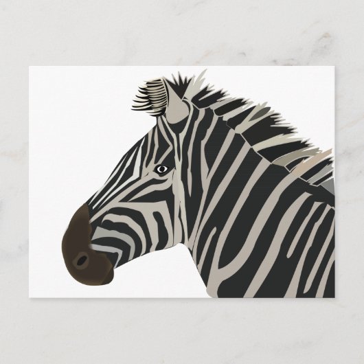 Zebra Stripes Wildtier Postkarte (Vorderseite)