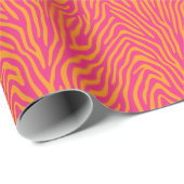 Zebra Striping in beliebige Farben Geschenkpapier (Rolleneckpunkt)