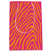 Zebra Striping in beliebige Farben Mittlere Geschenktüte (Vorderseite)