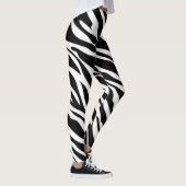 Zebra Strips Muster Print Leggings (Rechts)