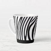 Zebra Strips Tierbild mit Namen Milchtasse (Linke Ecke)