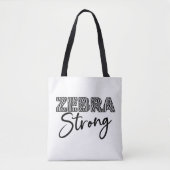 Zebra Strong Black and White Stripes Tasche (Vorderseite)