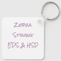 Zebra Strong Metal Circle Schlüsselanhänger, 2" Sc