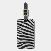 Zebra-strukturierter Gepäckanhänger (Vorderseite vertikal)