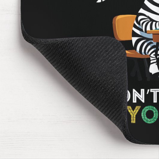 Zebra Student Test Day Dont Stress Do your Best Su Mousepad (Ecke)