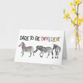 Zebra Studies Birthday Card Karte (Gelbe Blume)