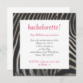 Zebra Style Einladung (Vorne/Hinten)