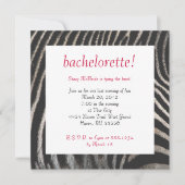 Zebra Style Einladung (Vorderseite)