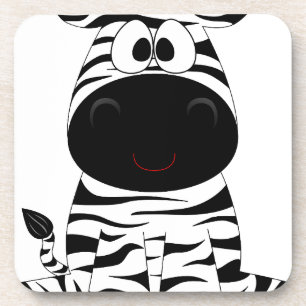 Zebra Süße Tier Stripes Jungle Safari Whimsical Untersetzer