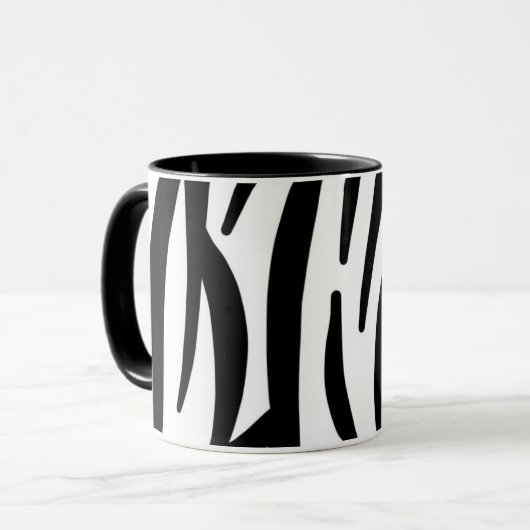 Zebra Tasse (Vorderseite Links)