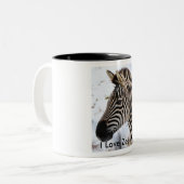 Zebra-Tasse Zweifarbige Tasse (Vorderseite Links)