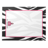 Zebra Teacher Notepad Notizblock (Vorderseite)