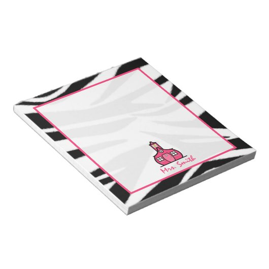 Zebra Teacher Notepad Notizblock (angewinkelt)