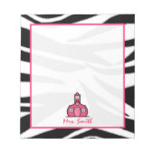 Zebra Teacher Notepad Notizblock (Vorderseite)