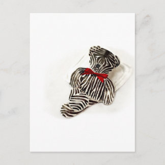 Zebra Teddy Postkarte