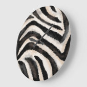 Zebra Texture: Hand Zeichnend, afrikanisch. Große Wanduhr (Winkel)