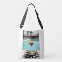 Zebra Themed Palm Springs Pool Retro Cocktail