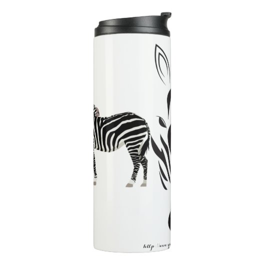 "Zebra" Thermosbecher (Nach links gedreht)