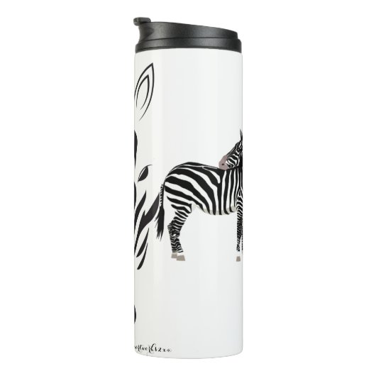 "Zebra" Thermosbecher (Nach rechts gedreht)