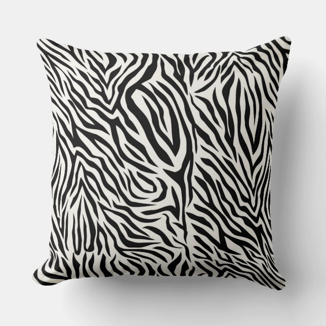 Zebra Throw Kissen 20" x 20" (Vorderseite)