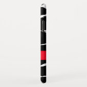 Zebra-Tierabdruck Schwarz-weiß rot Case-Mate iPhone Hülle (Hinten/Rechts)