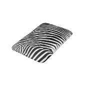 Zebra-Tierdruck Badematte (Schrägansicht)