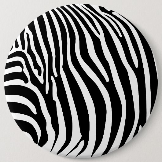 Zebra-Tierdruck Button (Vorderseite)