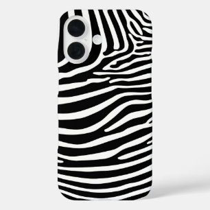 Zebra-Tierdruck iPhone 16 Hülle