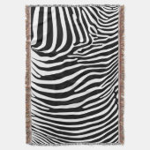 Zebra-Tierdruck Decke (Vorderseite Vertikal)