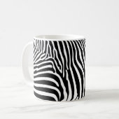 Zebra-Tierdruck Kaffeetasse (Vorderseite Links)