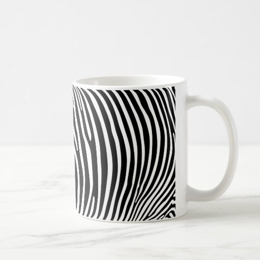 Zebra-Tierdruck Kaffeetasse (Rechts)