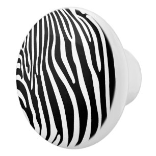 Zebra-Tierdruck Keramikknauf