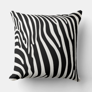 Zebra-Tierdruck Kissen