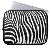 Zebra-Tierdruck Laptopschutzhülle (Vorderseite)