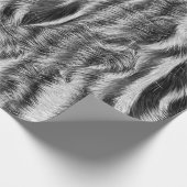 Zebra-Tierdruck-Muster Geschenkpapier (Ecke)