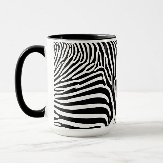 Zebra-Tierdruck Tasse (Links)
