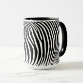 Zebra-Tierdruck Tasse (VorderseiteRechts)