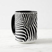 Zebra-Tierdruck Tasse (Vorderseite Links)