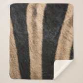 ZEBRA TIERDRUCKSTRIPE SHERPADECKE (Vorderseite)