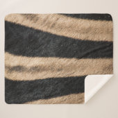 ZEBRA TIERDRUCKSTRIPE SHERPADECKE (Vorderseite (Horizontal))