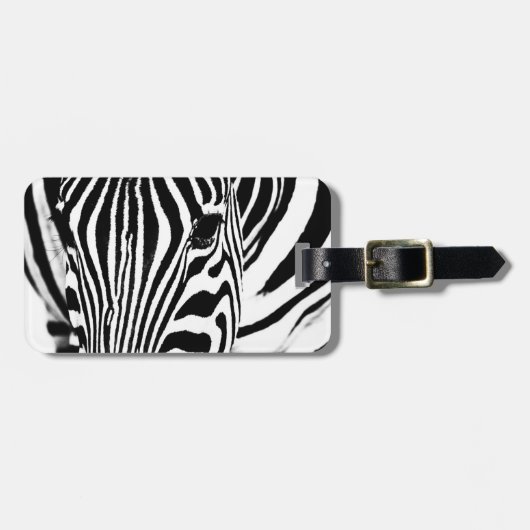 Zebra-Tierfotografie Afrika Safari Gepäckanhänger (Vorderseite horizontal)