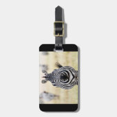 Zebra-Tierfotografie Afrika Safari Gepäckanhänger (Vorderseite vertikal)