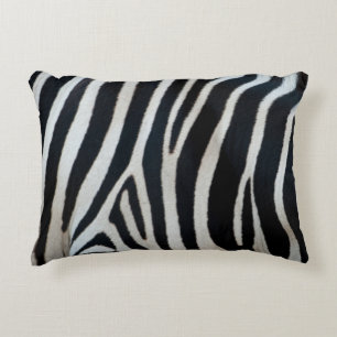 Zebra-Tierhaut-Fell-Textur-Natur-Streifen-Muster Dekokissen