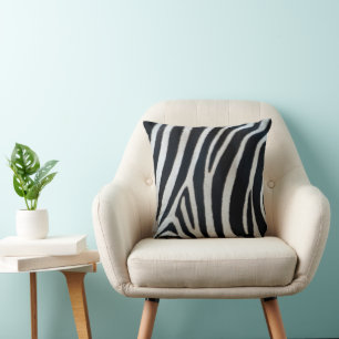 Zebra-Tierhaut-Fell-Textur-Natur-Streifen-Muster Kissen