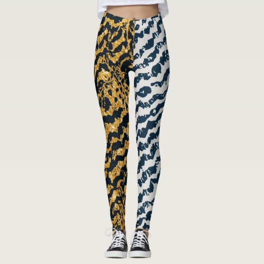 Zebra tiger rock! leggings (Vorderseite)