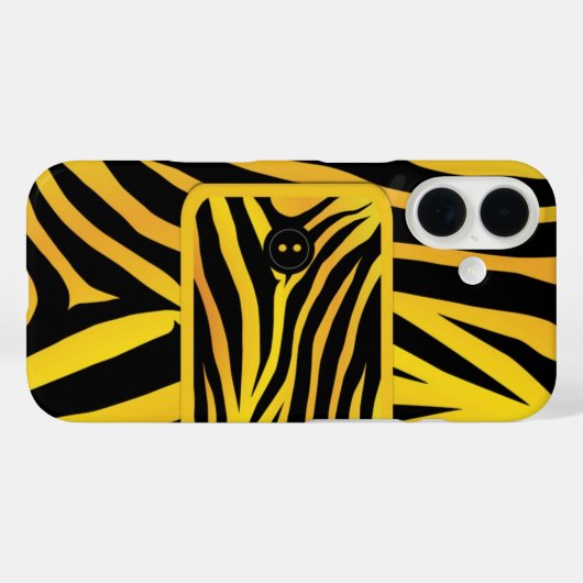 Zebra Tiger Stripes Case-Mate iPhone Hülle (Rückseite (Horizontal))