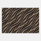Zebra Tiger & Tabby Print Niedlich Modernes Muster Geschenkpapier Set (Vorderseite 3)