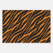 Zebra Tiger & Tabby Print Niedlich Modernes Muster Geschenkpapier Set (Vorderseite)
