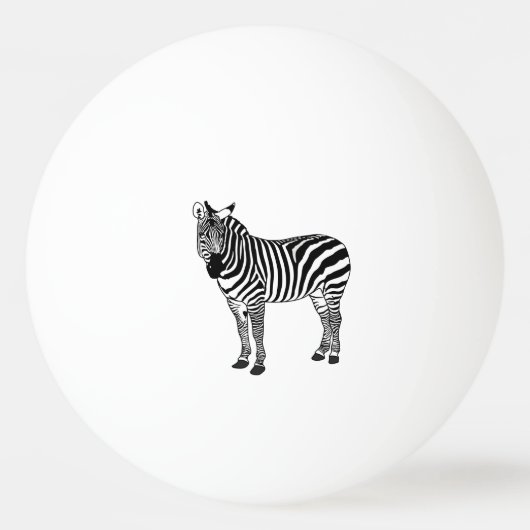 ZEBRA TISCHTENNISBALL (Rückseite)