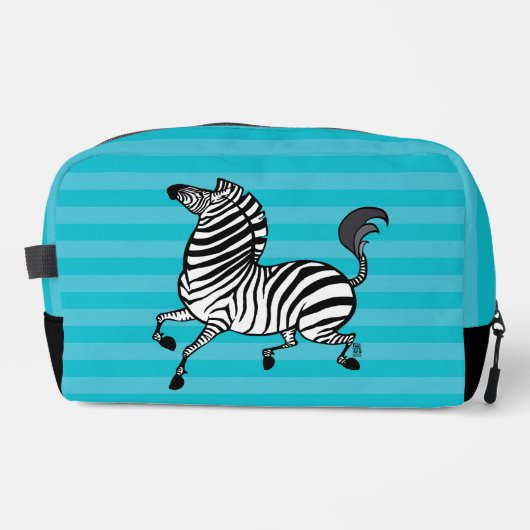 Zebra Toilettenbeutel Waschbeutel (Vorderseite)